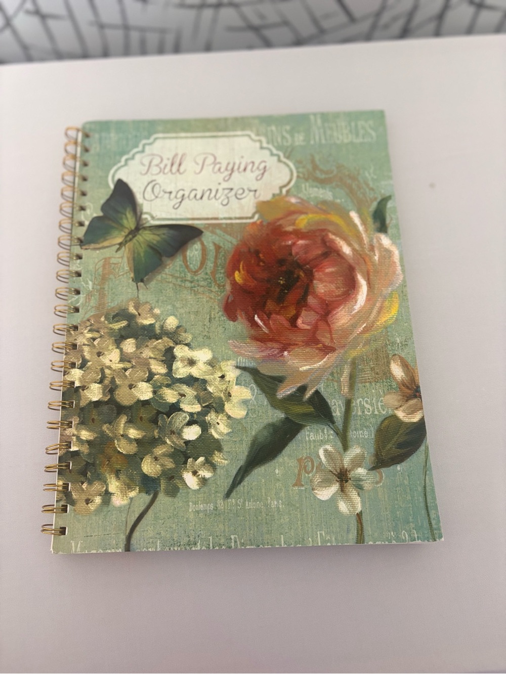 Susan Winget Floral Bill Paying Organizer